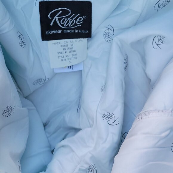 Roffe Mens Vertical Ski Pants M Removable Bib Blue Nylon Aprés Mens Verticle 34 - Picture 15 of 16